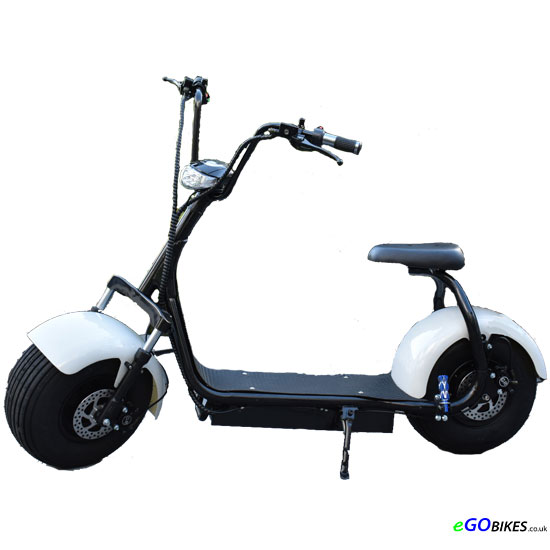 eGO Classic+ White Electric Scooter Electric Scooters eGO Bikes